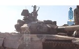 [ẢNH] Chưa kịp thị uy Thổ Nhĩ Kỳ, siêu tăng T-90A Syria đã bị phiến quân tóm sống