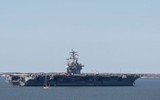 [ẢNH] Siêu tàu sân bay Mỹ lừng lững tiến vào Địa Trung Hải, Syria lại thêm nóng bỏng
