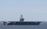 [ẢNH] Siêu tàu sân bay Mỹ lừng lững tiến vào Địa Trung Hải, Syria lại thêm nóng bỏng