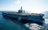 [ẢNH] Siêu tàu sân bay Mỹ lừng lững tiến vào Địa Trung Hải, Syria lại thêm nóng bỏng