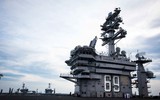 [ẢNH] Siêu tàu sân bay Mỹ lừng lững tiến vào Địa Trung Hải, Syria lại thêm nóng bỏng