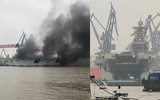 [ẢNH] Khi niềm tự hào Type 075 của Trung Quốc bốc cháy ngay tại bến cảng