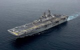 [ẢNH] Siêu tàu đổ bộ Mỹ chở đầy máy bay tàng hình F-35B tới biển Đông