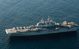 [ẢNH] Siêu tàu đổ bộ Mỹ chở đầy máy bay tàng hình F-35B tới biển Đông