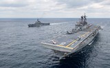 [ẢNH] Siêu tàu đổ bộ Mỹ chở đầy máy bay tàng hình F-35B tới biển Đông