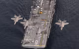 [ẢNH] Siêu tàu đổ bộ Mỹ chở đầy máy bay tàng hình F-35B tới biển Đông