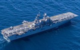 [ẢNH] Siêu tàu đổ bộ Mỹ chở đầy máy bay tàng hình F-35B tới biển Đông