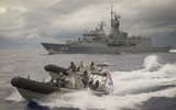 [ẢNH] Chiến hạm Australia sát cánh cùng Mỹ trong diễn tập biển Đông