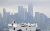 [ẢNH] Siêu tàu bệnh viện Mỹ rời đi, tâm dịch tại New York có thể đã qua những ngày đen tối