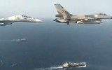 [ẢNH] F-16 Venezuela bay cắt mặt tàu chiến Mỹ để hộ tống tàu chở dầu Iran