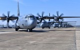 [ẢNH] Máy bay C-130H của Mỹ đâm vào tường ở Iraq