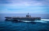 [ẢNH] Hai siêu tàu sân bay Mỹ cùng tập trận trước cửa ngõ Biển Đông