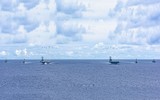 [ẢNH] Đội hình hùng hậu hộ tống 2 tàu sân bay Mỹ trên Biển Đông