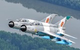 [ẢNH] Phiên bản MiG-21 đặc biệt của NATO vừa lao lên chặn máy bay ném bom Nga