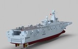 [ẢNH] Tàu đổ bộ trực thăng của Trung Quốc chạy thử nghiệm khi đang thi công dang dở