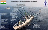 Vì sao Kolkata Class trở thành tàu diệt hạm nguy hiểm nhất Ấn Độ?