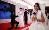 Hàng ngàn cặp đôi làm lễ kết hôn tại Gapyeong, Hàn Quốc
