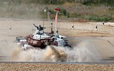 [ẢNH] Nga vô địch tại chung kết giải đua xe tăng Tank Biathlon 2018