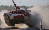 [ẢNH] Nga vô địch tại chung kết giải đua xe tăng Tank Biathlon 2018