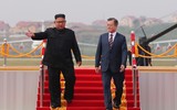 [ẢNH] Nhà lãnh đạo Kim Jong-un và Tổng thống Hàn Quốc Moon Jae-in hội đàm tại trụ sở Đảng Lao động Triều Tiên