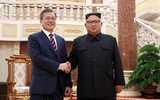 [ẢNH] Nhà lãnh đạo Kim Jong-un và Tổng thống Hàn Quốc Moon Jae-in hội đàm tại trụ sở Đảng Lao động Triều Tiên