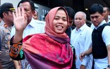 [ẢNH] Nữ bị cáo người Indonesia vụ sát hại công dân Triều Tiên mang hộ chiếu Kim Chol mừng vui được thả