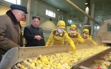 [ẢNH] Chủ tịch Kim Jong-un thị sát các cơ sở kinh tế của Triều Tiên