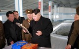 [ẢNH] Chủ tịch Kim Jong-un thị sát các cơ sở kinh tế của Triều Tiên