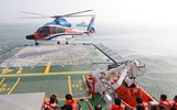 [ẢNH] Sàn đáp trực thăng tàu CSB 8001 được nâng cấp, sẽ tiếp nhận máy bay lớn hơn?
