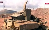[ẢNH] Israel huy động xe tăng phóng tên lửa siêu đặc biệt tấn công Syria