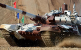 [ẢNH] Nga bị tố cáo chơi gian lận tại giải đấu Tank Biathlon 2018
