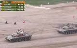[ẢNH] Xe tăng T-72B3 long cả tháp pháo sau phần thi vượt chướng ngại vật
