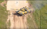 [ẢNH] Đội Việt Nam 3 đạt thành tích tốt trong vòng đấu cuối Tank Biathlon 2018