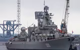 [ẢNH] Nga cấp tốc điều tuần dương hạm Nguyên soái Ustinov tới Syria sau khi hoàn thành nâng cấp