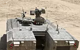 [ẢNH] Israel bất ngờ tung xe thiết giáp lạ áp sát biên giới Syria