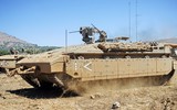 [ẢNH] Israel bất ngờ tung xe thiết giáp lạ áp sát biên giới Syria