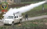 [ẢNH] Nga học tập phiến quân Lybia chế tạo tổ hợp pháo phản lực trên xe bán tải