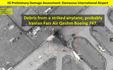 [ẢNH] Israel tung bằng chứng gây thiệt hại nặng cho Iran và Syria trong trận không kích