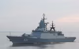 [ẢNH] Kinh ngạc khi chiến hạm Nga dùng tên lửa phòng không diệt mục tiêu... mặt nước