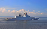[ẢNH] Kinh ngạc khi chiến hạm Nga dùng tên lửa phòng không diệt mục tiêu... mặt nước