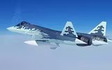 [ẢNH] Tiêm kích tàng hình Su-57 đã âm thầm thử nghiệm tên lửa Kh-47M2 Kinzhal tại Syria?