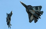 [ẢNH] Tiêm kích tàng hình Su-57 đã âm thầm thử nghiệm tên lửa Kh-47M2 Kinzhal tại Syria?
