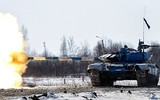 [ẢNH] Nga cấp tốc tăng cường xe tăng T-72B3 tới biên giới Ukraine trong tình hình nóng
