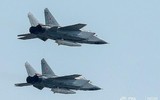 [ẢNH] MiG-31 mang tên lửa Kinzhal lắp đầu đạn hạt nhân tuần tra biển Đen, Ukraine 