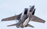 [ẢNH] MiG-31 mang tên lửa Kinzhal lắp đầu đạn hạt nhân tuần tra biển Đen, Ukraine 