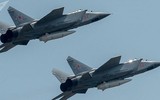 [ẢNH] MiG-31 mang tên lửa Kinzhal lắp đầu đạn hạt nhân tuần tra biển Đen, Ukraine 