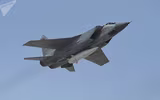 [ẢNH] MiG-31 mang tên lửa Kinzhal lắp đầu đạn hạt nhân tuần tra biển Đen, Ukraine 