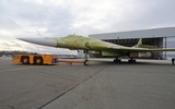 [ẢNH] Nga chính thức xuất xưởng máy bay ném bom chiến lược Tu-160M2 sản xuất mới đầu tiên