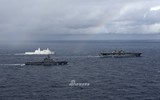[ẢNH] Chưa cần tàu sân bay, biên đội Hải quân Mỹ - Nhật đã khiến Trung Quốc 