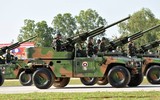 [ẢNH] Galil ACE 32 Việt Nam và QBZ-97B Trung Quốc song hành trong lễ duyệt binh của Lào
